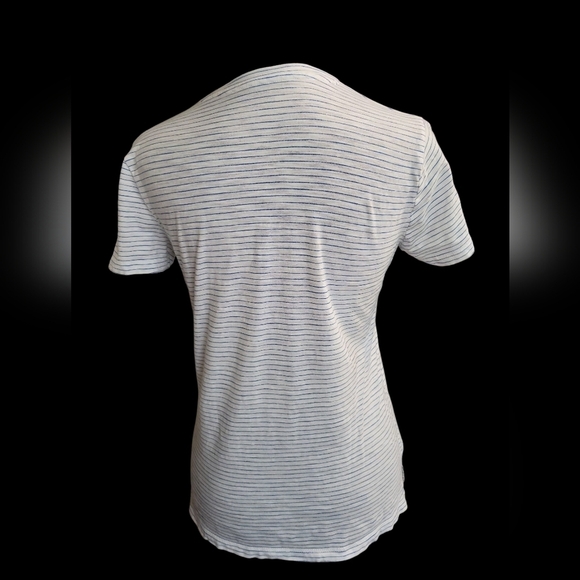 Madewell Blue And White Striped V-Neck Women's Top XXS - Picture 11 of 12